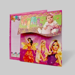 An image of Barbie Girl Birthday Invitation Card from Times Cards.