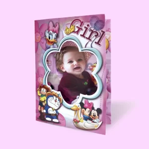 An image of Disney Girl Birthday Invitation Card from Times Cards.