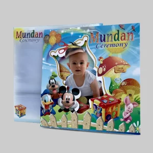 An image of Rainbow Mundan Ceremony Card from Times Cards.