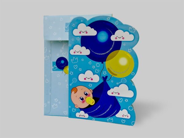 An image of Vector Sky Birthday Invitation Card from Times Cards.