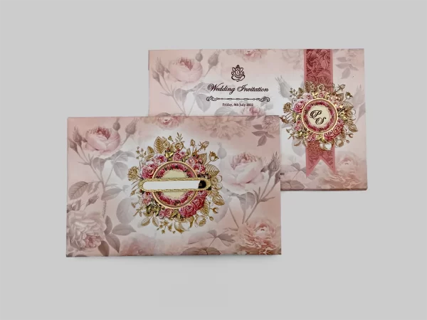 An image of Roses Bouquet Wedding Invitation Card from Times Cards.