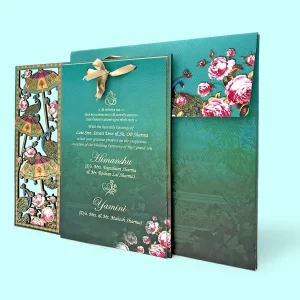 An image of Regal Rajasthan Wooden Wedding Card from Times Cards.