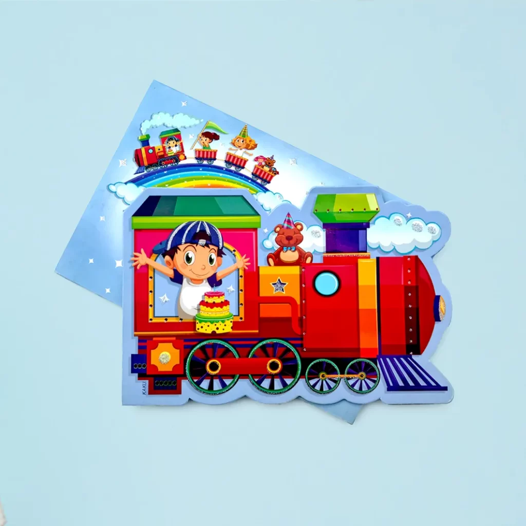 An image of Party Train Kids Party Invitation Card from Times Cards.