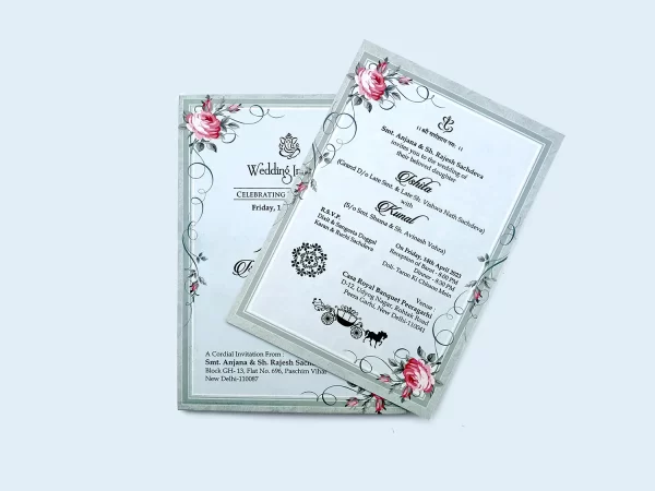 A image of Vintage Vines Wedding Invitation Card from Times Cards.