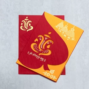 An image of Ganesha Wedding Invitation Card from Times Cards.