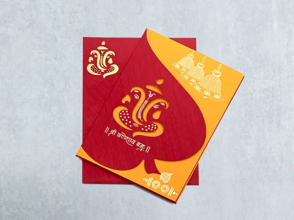 An image of Ganesha Wedding Invitation Card from Times Cards.