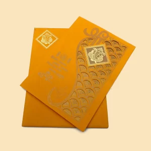 An image of Golden Aura Wedding Invitation Card from Times Cards.
