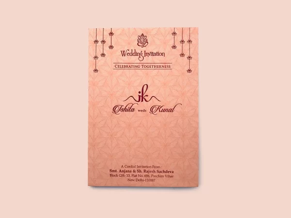 An image of Saffron Dreams Wedding Invitation Card from Times Cards.