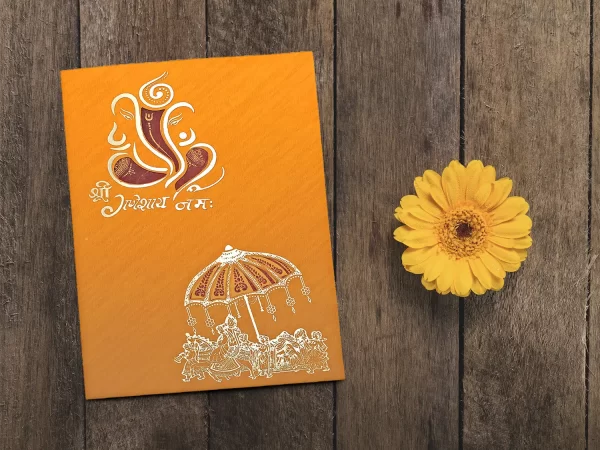 An image of Haldi Baraat Wedding Card from Times Cards.