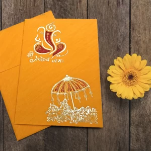 An image of Haldi Baraat Wedding Card from Times Cards.