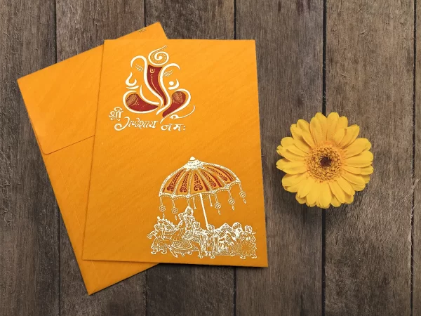 An image of Haldi Baraat Wedding Card from Times Cards.