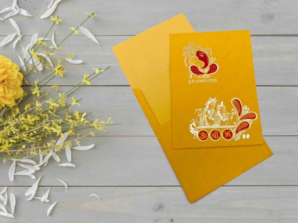 An image of Swarnim Sneh Wedding Invitation Card from Times Cards.