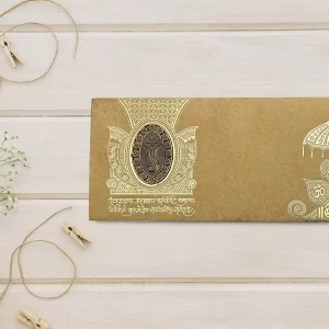 An image of Lambodara Wedding Invitation Card from Times Cards.