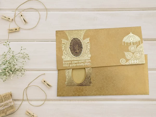 An image of Lambodara Wedding Invitation Card from Times Cards.