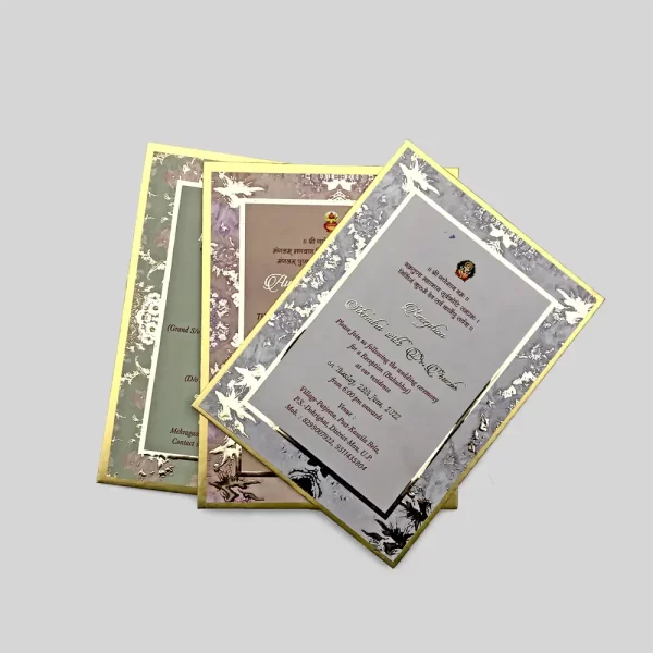 An image of Golden Blooms Boxed Wedding Card from Times Cards.