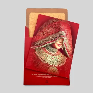 An image of Imperial Bride Wedding Invitation Card from Times Cards.