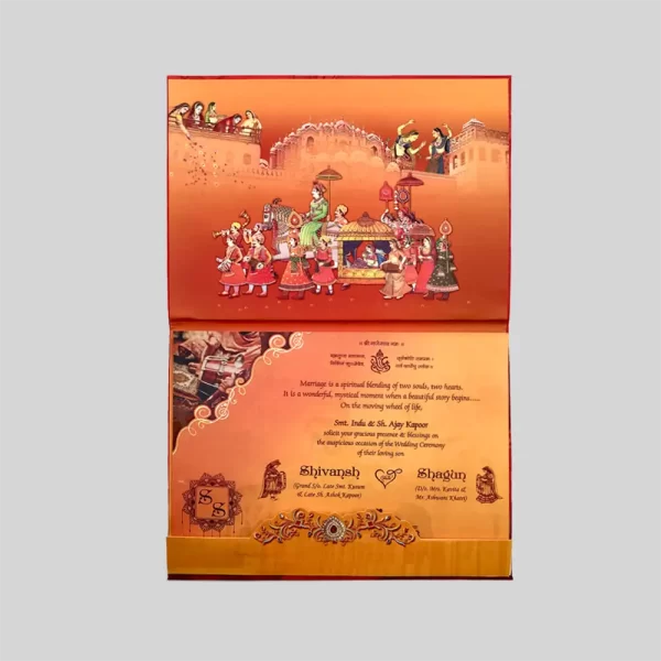 An image of Mangal Milan Wedding Invitation Card from Times Cards.