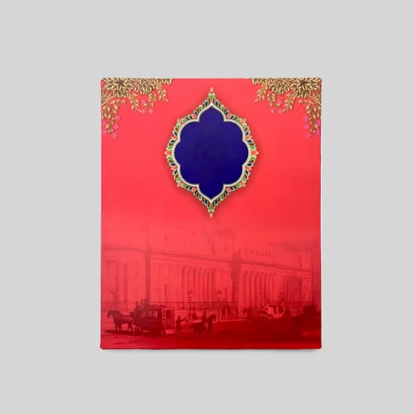 An image of Crimson Charm Wedding Invitation Card from Times Cards.