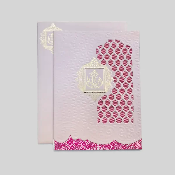An image of Ganpati Decor Wedding Invitation Card from Times Cards.