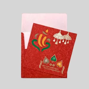 An image of Ganpati Glory Wedding Invitation Card from Times Cards.