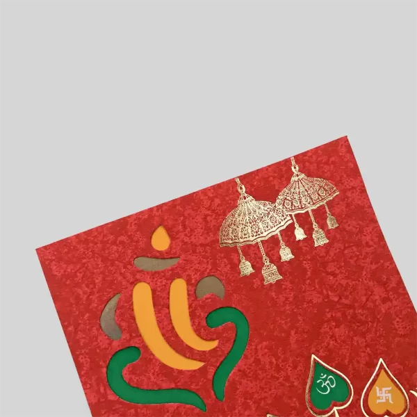 An image of Ganpati Glory Wedding Invitation Card from Times Cards.