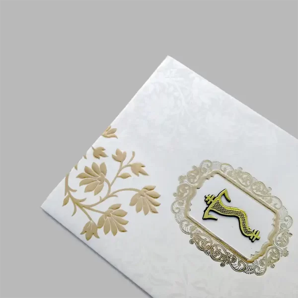 An image of Golden Ganesh Wedding Invitation Card from Times Cards.