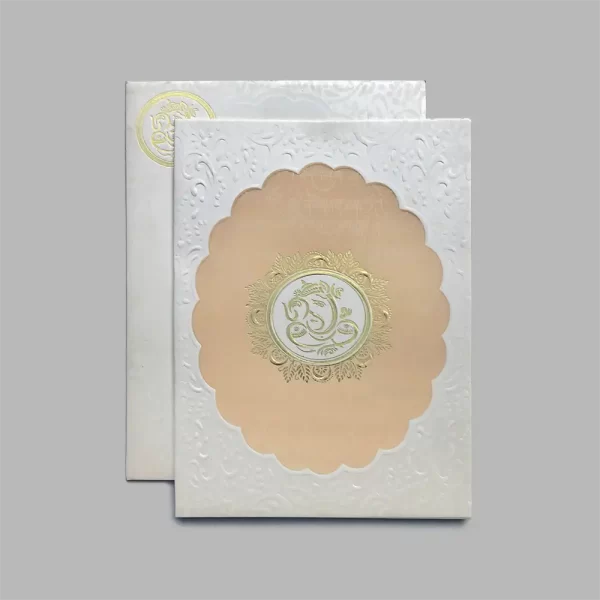 An image of Graceful Ganesh Wedding Invitation Card from Times Cards.