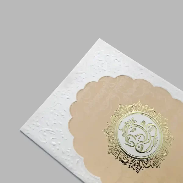 An image of Graceful Ganesh Wedding Invitation Card from Times Cards.