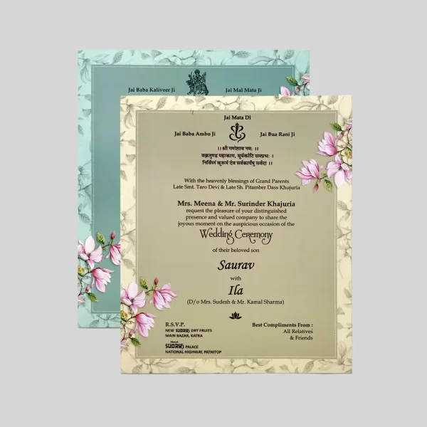 An image of Lily Haven Wedding Invitation Card from Times Cards.