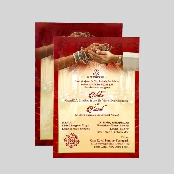 An image of Mangal Parinay Wedding Invitation Card from Times Cards.