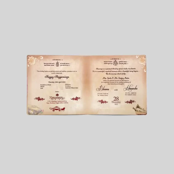 An image of Mangalam Wedding Invitation Card from Times Cards.