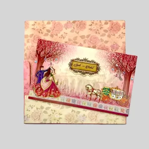 An image of Royal Carriage Wedding Invitation Card from Times Cards.
