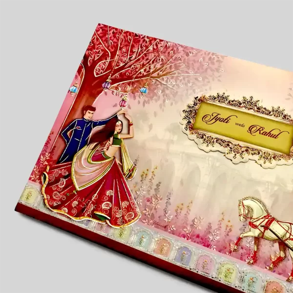 An image of Royal Carriage Wedding Invitation Card from Times Cards.