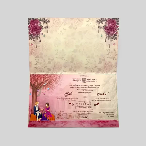 An image of Royal Carriage Wedding Invitation Card from Times Cards.