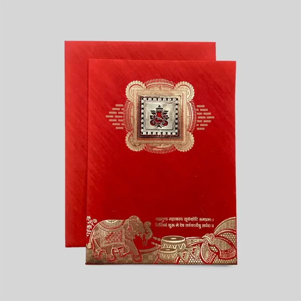 An image of Shehnai Sangam Wedding Card from Times Cards.