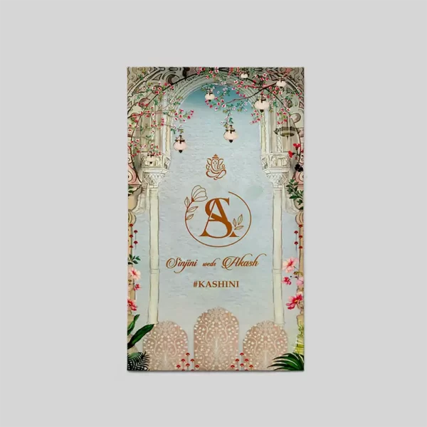 An image of Velvet Vines Wedding Card from Times Cards.