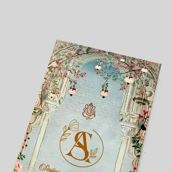 An image of Velvet Vines Wedding Card from Times Cards.