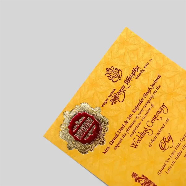 An image of Pushpak Wedding Invitation Card from Times Cards.