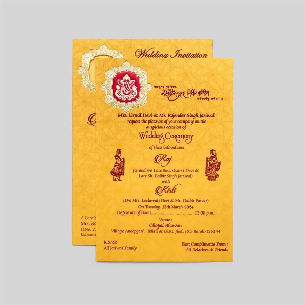 An image of Vandana Wedding Invitation Card from Times Cards.