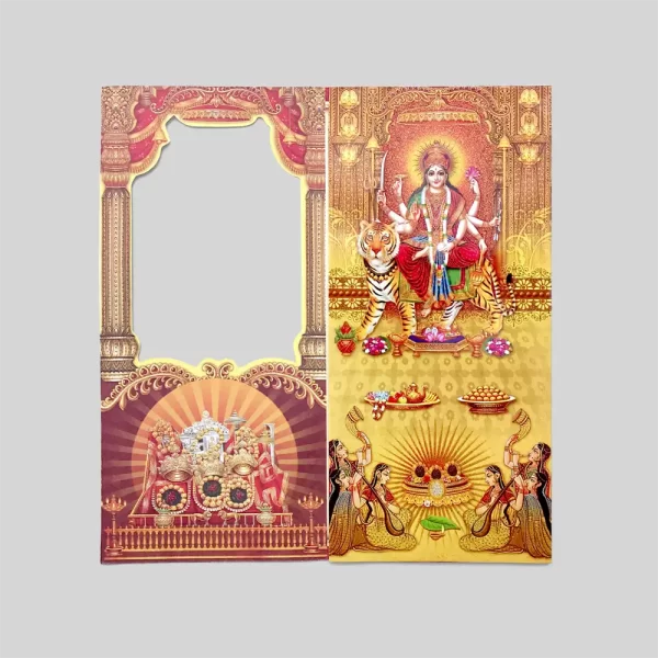 An image of Prarthana Laser Cut Jagran Card from Times Cards.