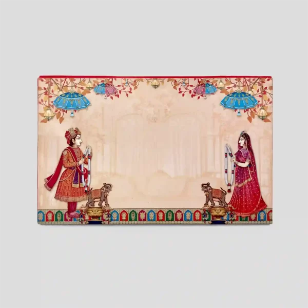 An image of Rajsi Varmala Wedding Invitation Card from Times Cards.