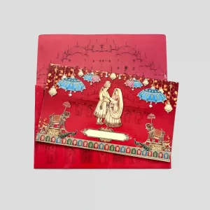 An image of Rajsi Varmala Wedding Invitation Card from Times Cards.