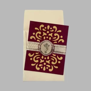 An image of Shahi Ganesh Wedding Invitation Card from Times Cards.