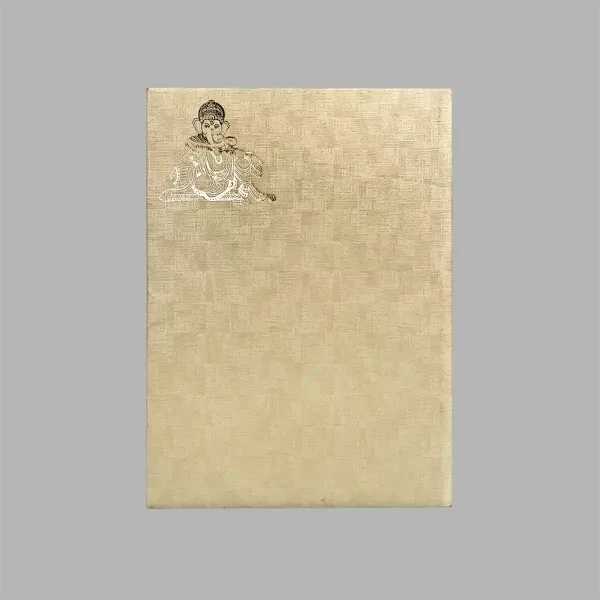 An image of Swarnim Ganesha Wedding Invitation Card from Times Cards.