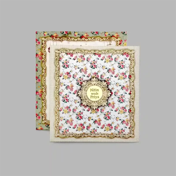 An image of Gulabari Sneh Wedding Invitation Card from Times Cards.