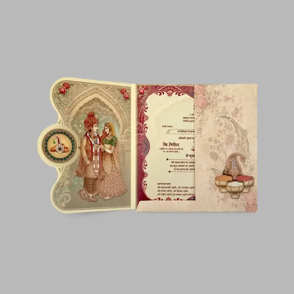 An image of Haldi Kumkum Wedding Invitation Card from Times Cards.