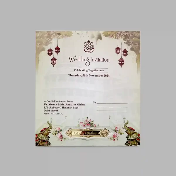 An image of Shahi Shagun Wedding Invitation Card from Times Cards.